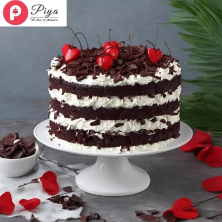 Flakey Hearts Black Forest Cake