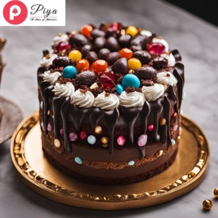 Gems On Top Black Forest Cake
