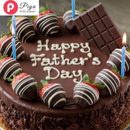 Fathers Day Chocolate Photo Cake