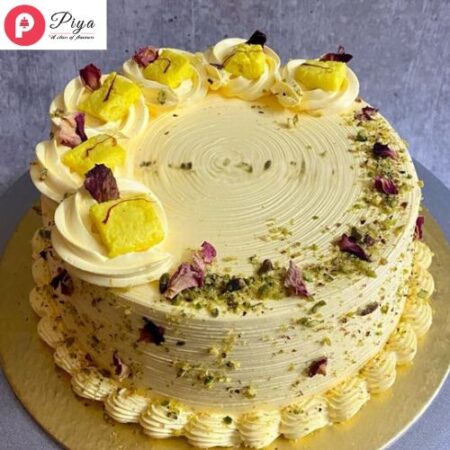 Eggless Rasmalai Cake