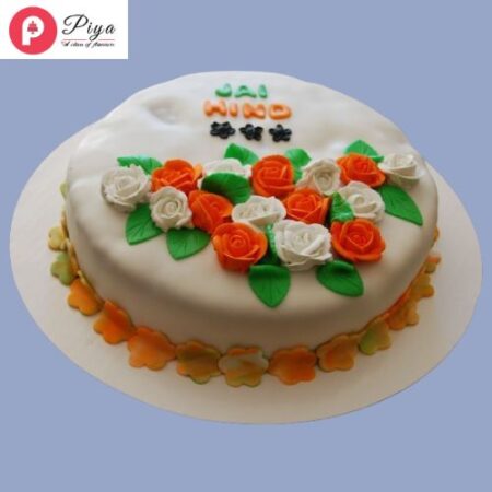 Tri-Color Cream Cake